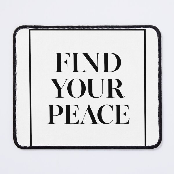 Item preview,  "Find Your Peace – Meditation Quote T-Shirt, Zen Typography, Relaxing Gift for Yoga Lovers" designed and sold by Mintalize.