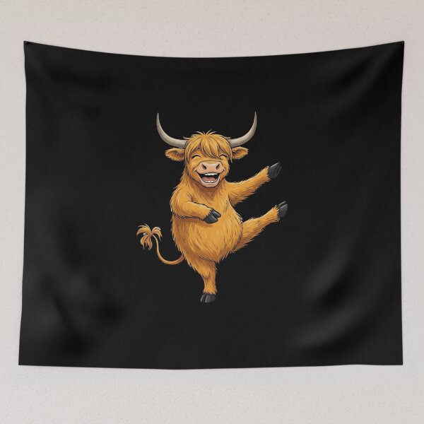Item preview, Funny Dancing Cow Cute Animal Design designed and sold by M.Store.