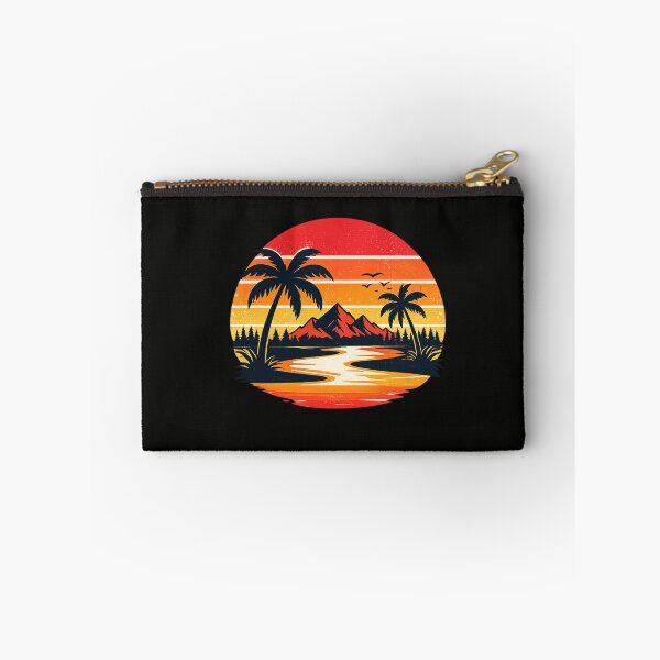 Item preview, Retro Sunset Stripe Design – Vintage 80s Aesthetic Sun Graphic | Minimalist Retro Summer Sticker designed and sold by Emoji Emblems.