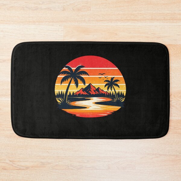 Item preview, Retro Sunset Stripe Design – Vintage 80s Aesthetic Sun Graphic | Minimalist Retro Summer Sticker designed and sold by Emoji Emblems.