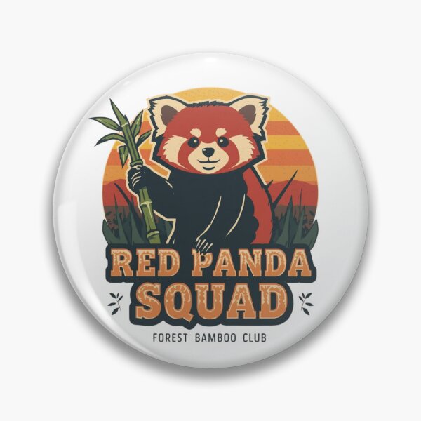 Item preview, Red Panda Squad – Forest Bamboo Club designed and sold by KapiPrint.