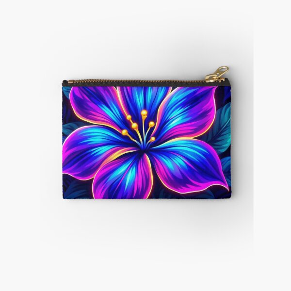 Item preview, Vibrant Neon Bloom:Blue,Purple, and Magenta Flower designed and sold by Siriusvibes.