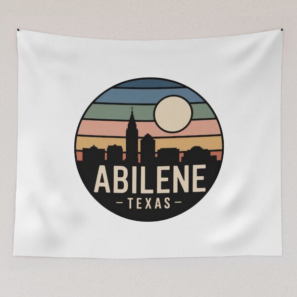 Item preview, Abilene Texas: Skyline Sunset Badge designed and sold by CircinusStore.