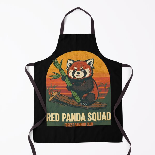 Item preview, Red Panda Squad – Forest Bamboo Club designed and sold by KapiPrint.