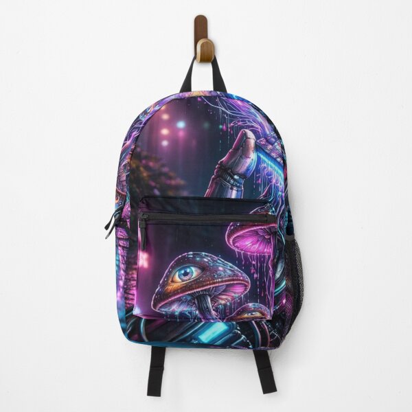 Item preview, Neural Mycelium Breach - The Silicon Overgrowth - Cyberpunk Weirdcore Mushroom Art designed and sold by Neon & Neurosis.