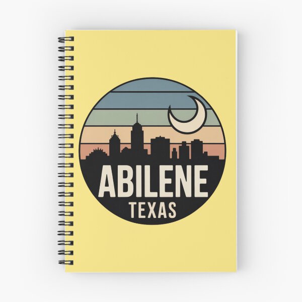 Item preview, Abilene, Texas: Insignia con el horizonte nocturno retro designed and sold by CircinusStore.