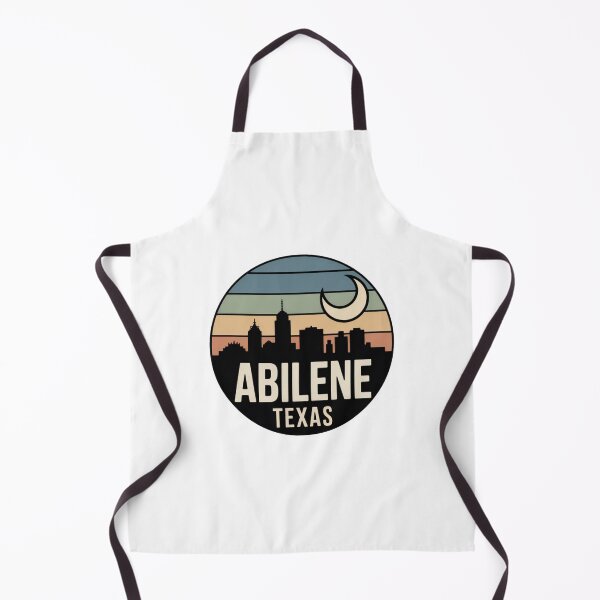 Item preview, Abilene Texas: Retro Night Skyline Badge designed and sold by CircinusStore.