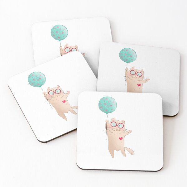 Item preview, Goofy Cat with Balloon designed and sold by sankura.