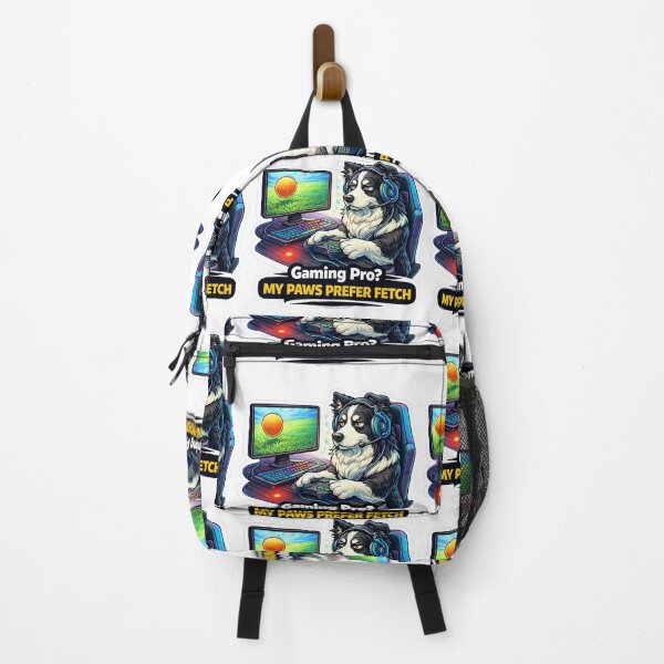 Item preview, Border Collie Gamer - Gaming Pro? My Paws Prefer Fetch Sticker designed and sold by Gentlestate.