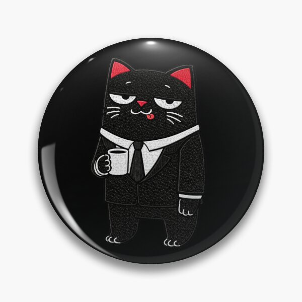 Item preview, Corporate Employee black Cat Meme Dead Inside Funny Office Burnout designed and sold by ColorSplash123.