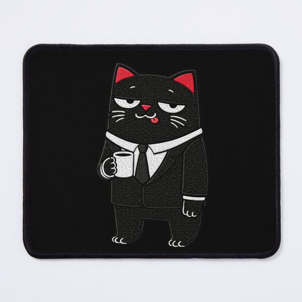 Item preview, Corporate Employee black Cat Meme Dead Inside Funny Office Burnout designed and sold by ColorSplash123.