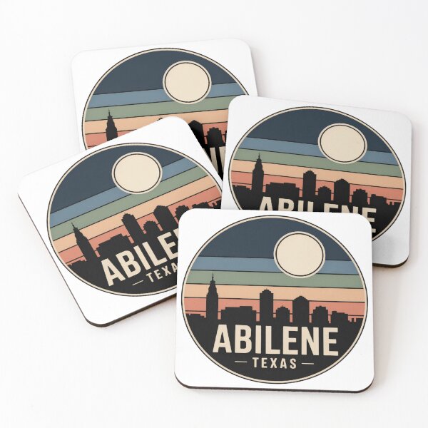 Item preview, Abilene Texas: Retro Striped Skyline Emblem designed and sold by CircinusStore.