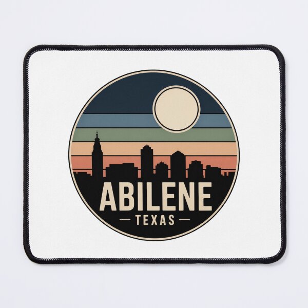 Item preview, Abilene Texas: Retro Striped Skyline Emblem designed and sold by CircinusStore.