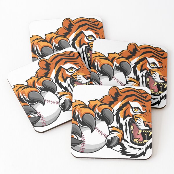 Item preview, ​Ferocious Tiger Baseball Mascot Logo designed and sold by Bikash12Behera.