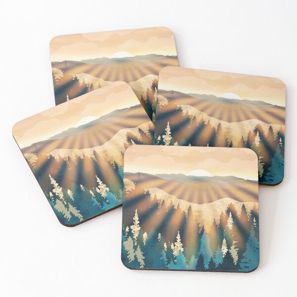 Item preview, Blue Forest Sunrise designed and sold by spacefrogdesign.