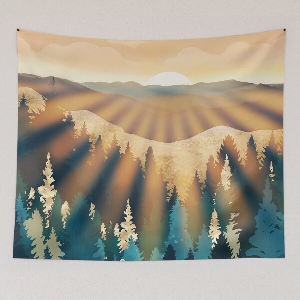 Item preview, Blue Forest Sunrise designed and sold by spacefrogdesign.
