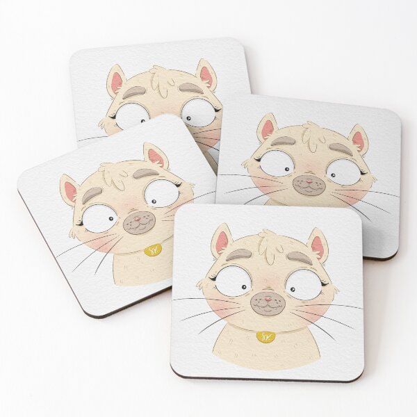 Item preview, Goofy Wide-Eyed Cat designed and sold by sankura.