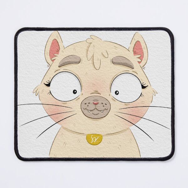 Item preview, Goofy Wide-Eyed Cat designed and sold by sankura.