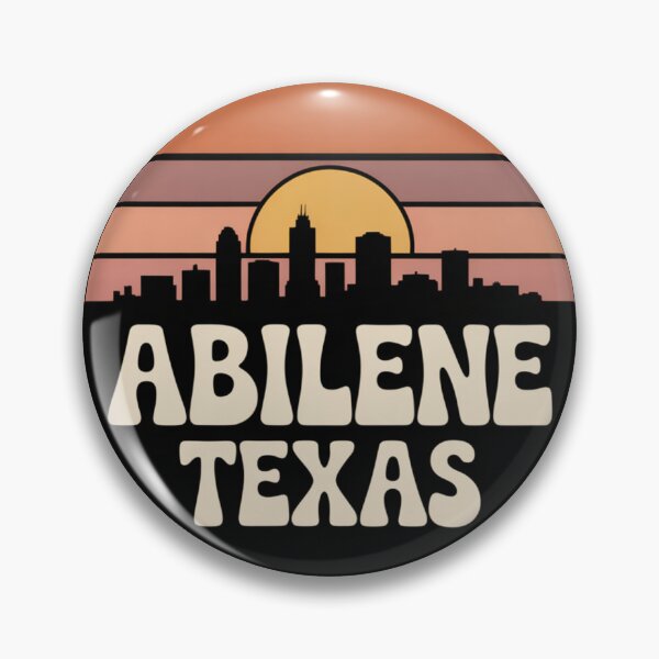 Item preview, Abilene Texas: Sunset Striped Skyline Art designed and sold by CircinusStore.