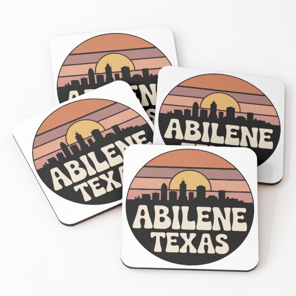 Item preview, Abilene Texas: Sunset Striped Skyline Art designed and sold by CircinusStore.