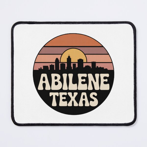 Item preview, Abilene Texas: Sunset Striped Skyline Art designed and sold by CircinusStore.