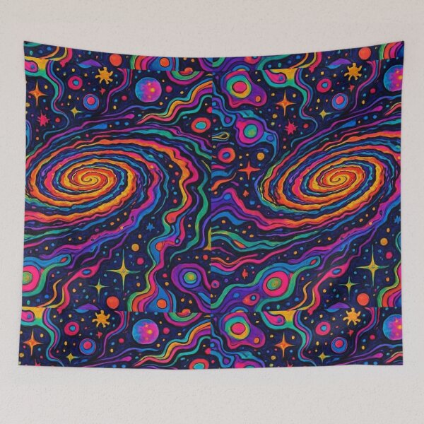 Item preview, Psychedelic Cosmic Swirl: Vibrant Galaxy Nabula Art designed and sold by Siriusvibes.