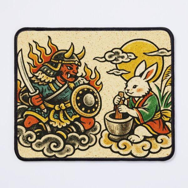 Item preview, Warrior And Rabbit Folk Scene designed and sold by lunestabloom.