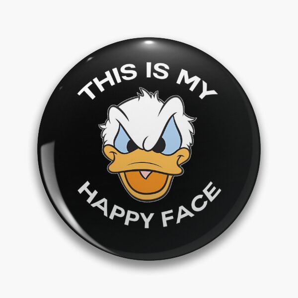 Item preview, Donald Duck Angry Grumpy This Is My Happy Face designed and sold by marko1774.