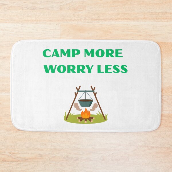 Item preview, Camp More Worry Less Camping Quote Design designed and sold by Madewithlove98.