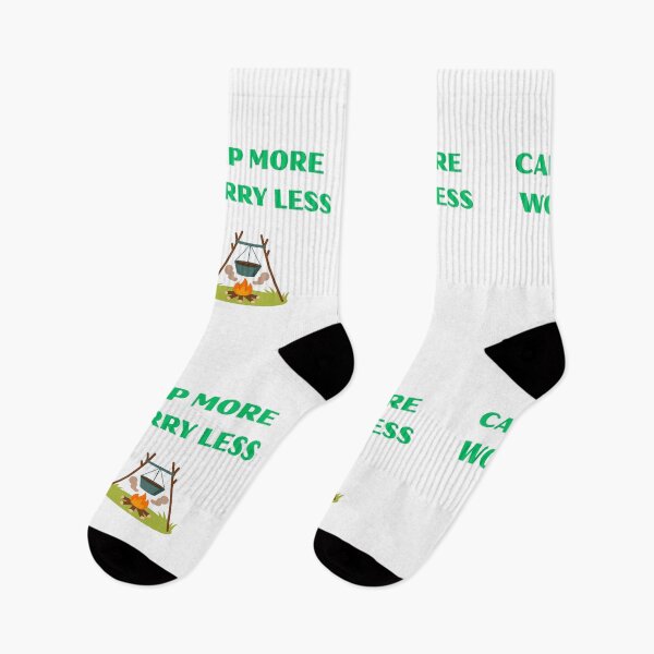 Item preview, Camp More Worry Less Camping Quote Design designed and sold by Madewithlove98.