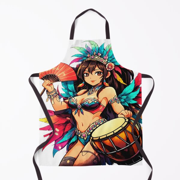 Item preview, Caribbean Anime Girl (Transparent) designed and sold by 5PalmsCreative.