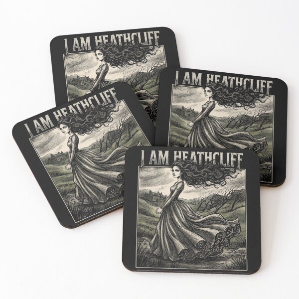 Item preview, I Am Heathcliff Quote Wuthering Heights Emily Bronte Catherine designed and sold by Fenay Designs.