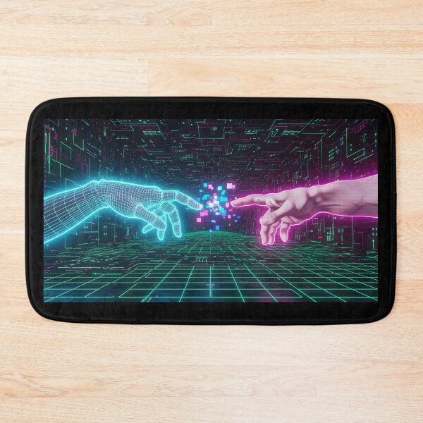 Item preview, The Spark of Connection Human and AI Hands designed and sold by powersunlight.