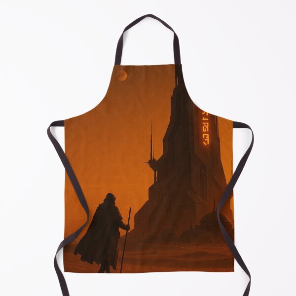 Item preview, Lonely Wanderer Approaching Desert Monolith Fortress designed and sold by NiceArtsPlace.