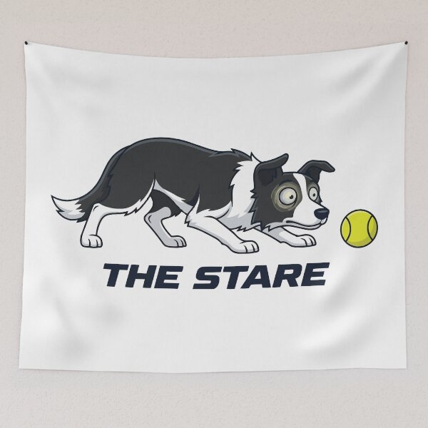 Item preview, The Stare Hypnotic Border Collie Funny Dog designed and sold by Petzzz.