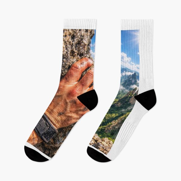 Item preview, POV Rock Climbing Epic Mountain Peak Adventure designed and sold by NiceArtsPlace.