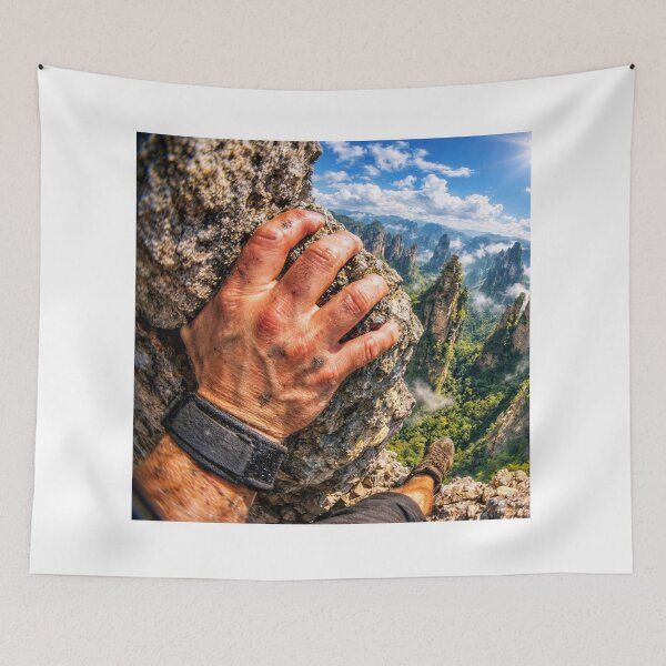 Item preview, POV Rock Climbing Epic Mountain Peak Adventure designed and sold by NiceArtsPlace.
