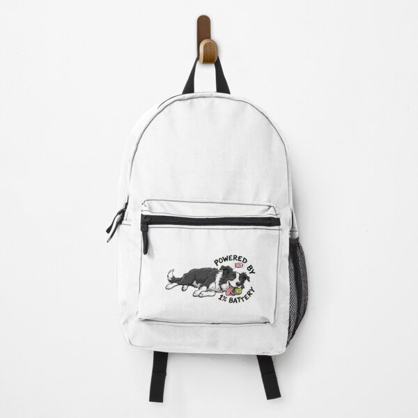 Item preview, Powered By One Percent Battery Funny Border Collie designed and sold by Petzzz.