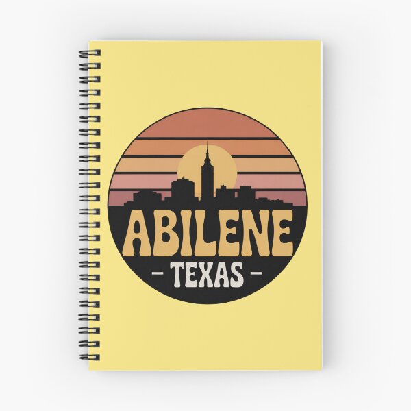 Item preview, Abilene, Texas: Insignia vintage con el horizonte al atardecer. designed and sold by CircinusStore.