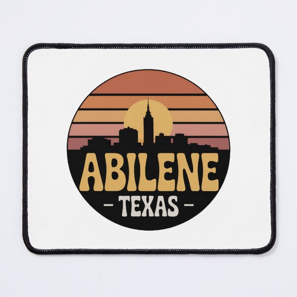 Item preview, Abilene Texas: Vintage Sunset Skyline Badge designed and sold by CircinusStore.