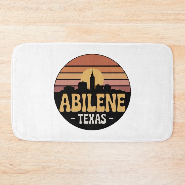 Item preview, Abilene Texas: Vintage Sunset Skyline Badge designed and sold by CircinusStore.