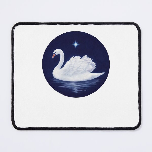 Item preview, Vintage Night Swan Under Starry Sky designed and sold by krystalRomanart.