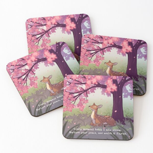 Item preview, Mindfulness Deer Art - Calming Illustration for Relaxation and Peace designed and sold by DreamCasterArt.