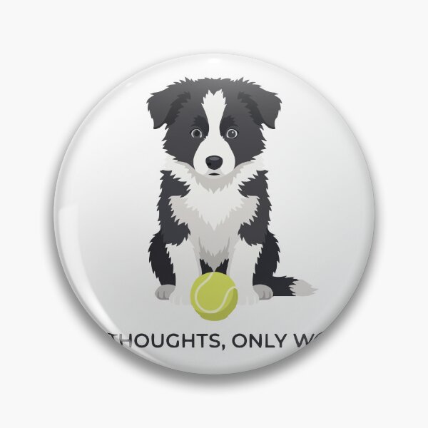 Item preview, No Thoughts Only Work Funny Derp Border Collie designed and sold by Petzzz.