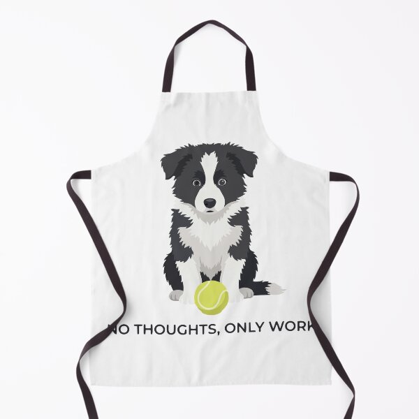 Item preview, No Thoughts Only Work Funny Derp Border Collie designed and sold by Petzzz.