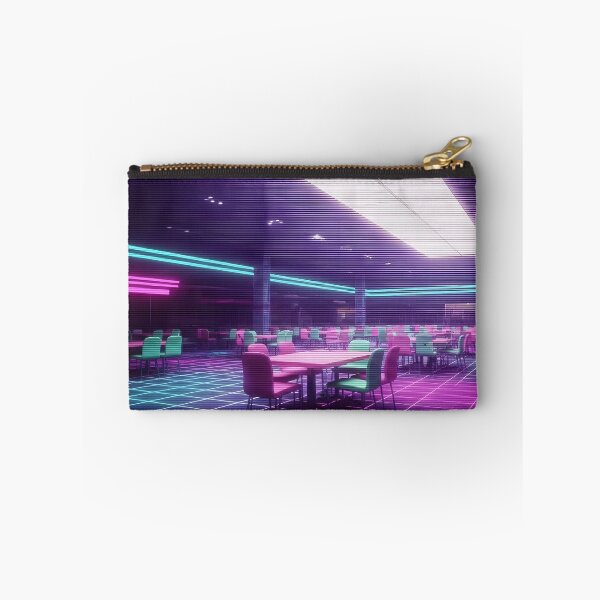 Item preview, Neon Vaporwave Liminal Space Mall Food Court designed and sold by powersunlight.