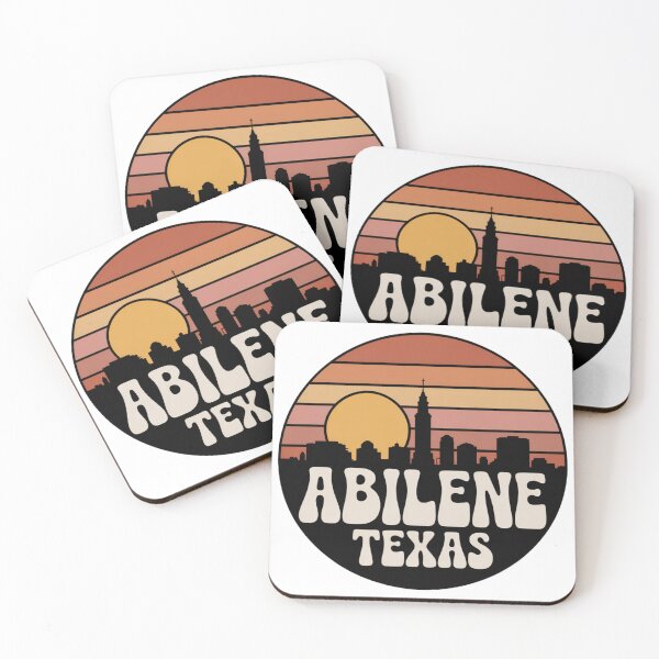 Item preview, Abilene Texas: Retro Sunset Skyline Emblem designed and sold by CircinusStore.