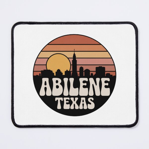 Item preview, Abilene Texas: Retro Sunset Skyline Emblem designed and sold by CircinusStore.