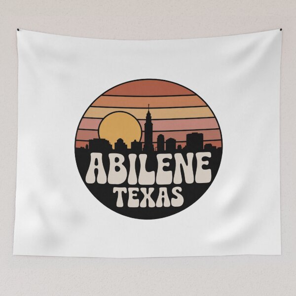 Item preview, Abilene Texas: Retro Sunset Skyline Emblem designed and sold by CircinusStore.