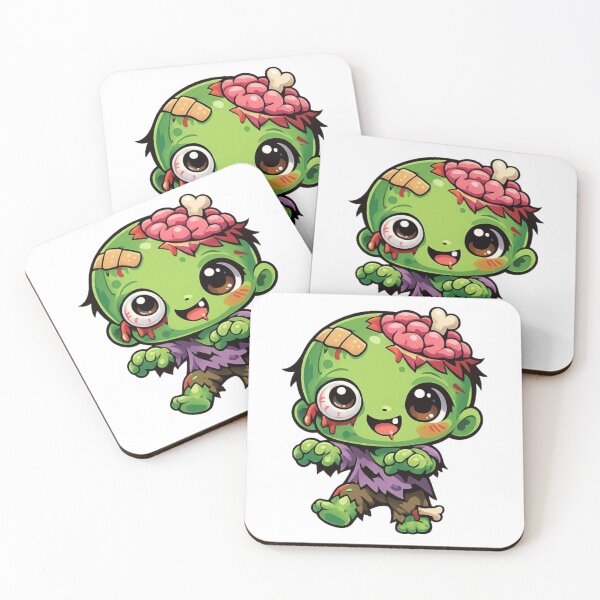 Item preview, Cute Little Zombie Chibi - Kawaii Horror Monster Art designed and sold by Tw1nsAIArt.